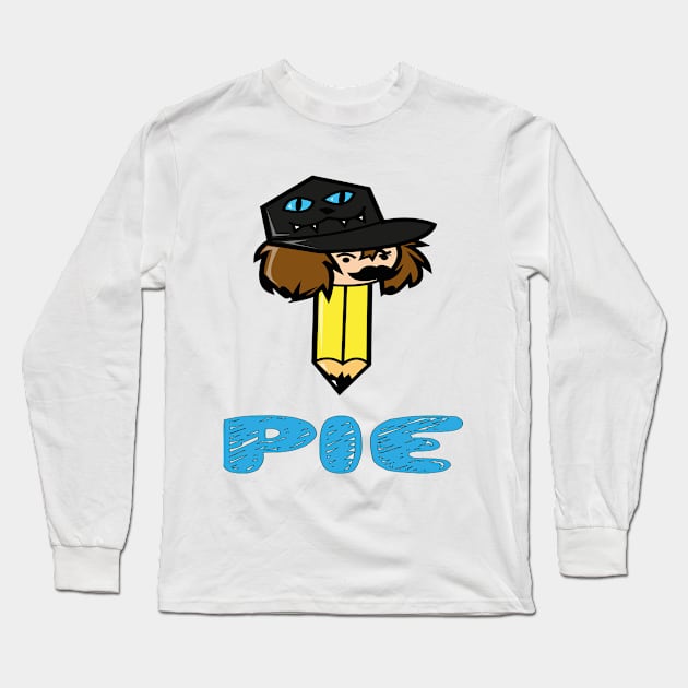 Pencil Pie-lord Long Sleeve T-Shirt by ThePieLord